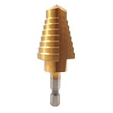 Buy 1 4 Hex Shank Titanium Step Drill Bit - 8 Steps From 9 16 To 1 by CMT