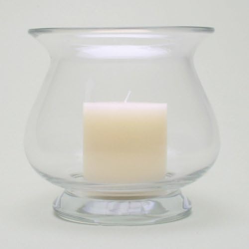 Small Flared Rim Footed Hurricane By Tag