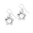 .925 Silver Flower Dangle Earrings
