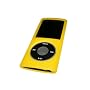 YELLOW Silicone Skin Case Cover for Apple iPod Nano 4th Gen Generation 4G new Nano-Chromatic 4GB, 8GB & 16GB + Screen Protector & Lanyard