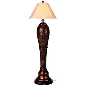 Monterey 947 Bronze 60-inch Floor Lamp Antique Linen Shade