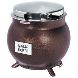 7 quart Kettle Shaped Soup Warmer  Copper
