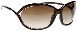 New Tom Ford Jennifer Sunglasses TF 8 692 TF8 Dark Brown Frame Gradient Brown Shades Size: 61-16-120
