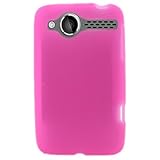 Silicone Skin PINK Sleeve Rubber Soft Cover Case for HTC WILDFIRE 6225 [WCE ....