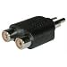 Cables To Go - Video / audio splitter - RCA (F) - RCA (M) - black