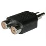 Cables To Go 40650 RCA Male to Dual RCA Female Adapter (Black)