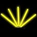 Lumistick 4 Inch Glow Sticks with Detachable Top Loop & Strings | Non-Toxic Glow in The Dark Camping Night Party Favor Supplies | Bright Colors Light Glowing up to 12 Hours (25 Glow Sticks, Yellow)