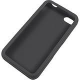 Silicone Skin BLACK Rubber Soft Cover Case for APPLE IPHONE 4 4Gs 4S [WCA312]