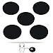 LITKO Pop Culture Figure Stands, 2-inch Circle (5) (Black)