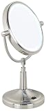 Cordless LED Lighted Pivoting 7" Wide Vanity Mirror