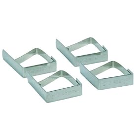 Kitchen Craft Stainless Steel Table Cloth Clips- card of four