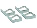 Kitchen Craft Stainless Steel Table Cloth Clips- card of four