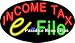 Flashing Income Tax E-file Neong Sign (Oval)