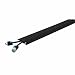 Fastlane FL1X1.5-B Polyurethane 1 Channel Drop Over Cable Protector with L-Shaped Connectors, Black, 36" Length, 5.25" Width, 0.75" Height