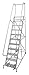 Cotterman 1011R2632A2E10B4C1P6 - Rolling Ladder 140 in H Powder Coated
