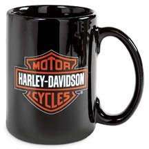Harley-Davidson&reg; Bar & Shield Coffee Decal Mug. Set of four. 99296-06V