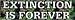 Extinction is forever bumper sticker