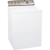 GE Profile PTWN6050MWT 27 Top-Load Washer with 4.3 cu. ft. IEC Capacity, 4 Wash Cycles, HE Low-Water Wash, Infusor HydroWave System, PreciseFill, Handwash Cycle, Digital Countdown Display and Energy Star CEE Tier III Qualified