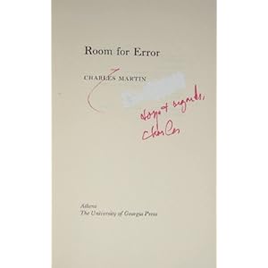 Room for error Charles Martin