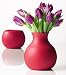 Menu Rubber Vase, Large, Red
