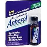 Anbesol Liquid Regular Strength Oral Anesthtic Cool Mint - 0.31 Oz