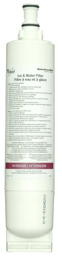 Whirlpool 4396508 KitchenAid Side By Side Refrigerator Quarter Turn Water Filter, 1-Pack