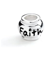 Faith Expression Charm in Silver for 3mm Charm Bracelets