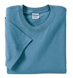 NEW Gildan Ultra Cotton - 100% Cotton T-Shirt Stone Blue-M
