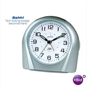 acctim 14117 Europa silence tick alarm clock