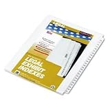 80000 Series Legal Exhibit Index Dividers, 1/25 Cut Tabs Printed 176-200