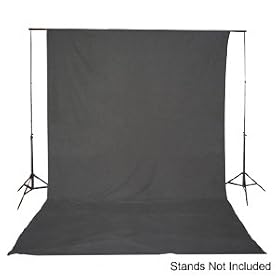 L60013 Black Muslin Backdrop