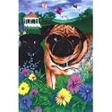 Pug Garden Flag by GR8 Dogs (Multi , 12 x 18 )