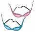 Glitter Bat-Shaped Sunglasses (1 dz)