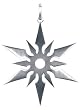 Ninja Star Pendant - 316L Stainless Steel - 2.5'' Height