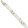 Stainlees Steel, 14Kt. Yellow Gold. Men's Stainless Steel Gold Bracelet