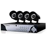 Night Owl Security Products LION-4500 4-Channel H.264 Video Security Kit with 4 Night Vision Cameras