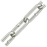 水本機械 強力アルミチェーン 生地 線径6×内長36×内巾10mm 1m価格 AL-6