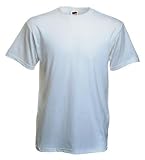 10 St�ck Fruit of the Loom Heavy Cotton T-Shirts in Weiss, Gr�sse L