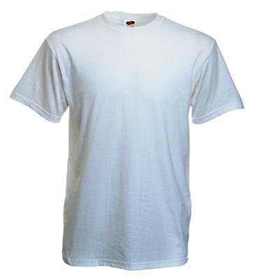 10 Stück Fruit of the Loom Heavy Cotton T-Shirts in Weiss, Grösse XL