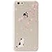 iPhone 6 Case, SwiftBox Cute Cartoon Case for iPhone 6 4.7 inch + Free 0.3mm Tempered Glass Screen Protector + SwiftBox Owl Phone Strap (Cherry Blossom and White Cat)