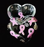 Pretty in Pink Design - Hand Painted - Heart Shaped Box - 2 pieces - 4.5 inch diameter Pretty in Pink Design - Hand Painted - Heart Shaped Box - 2 piec