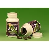 ORGANIC Amazon Thunder Acai Fruit Berry SUPERFOOD Capsules with Camu Camu - 60 500mg Capsules Each Bottle
