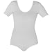 American Apparel - Cotton Spandex Jersey Short Sleeve T-Shirt Leotard, White, S