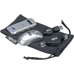 Tripp Lite PK3022ET Notebook/Laptop Peripheral Kit with Network Cable/Mouse/USB Hub