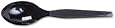 Dixie Food Plastic Tableware, Heavy Mediumweight Teaspoons, Black, 100/Box