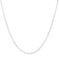 14K White Gold Cable Chain