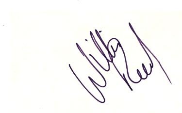 Willis Reed Autographed/Hand Signed 3x5 Card