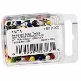 Gem Map Track, 3/16" Head, 3/8" Point, Black.