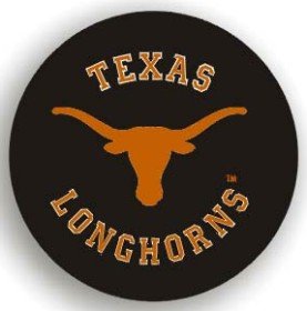 Texas Longhorns NCAA Spare Tire Cover by Fremont Die (Black)