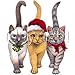 Christmas Cats Adult T-Shirt
